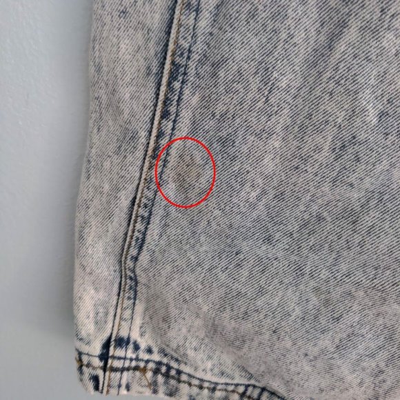 Vintage 80s Bugle Boys Tapered Jeans Acid Wash Denim Size 36L - Picture 11 of 11